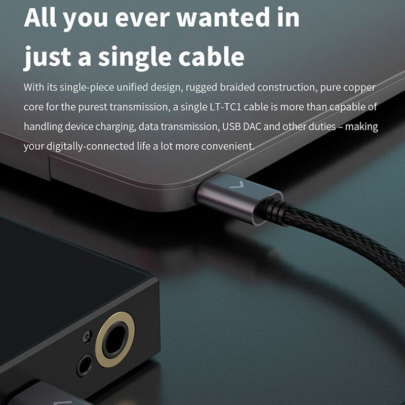 FiiO – câble de chargement LT-TC1 de Type C à C, pour amplificateur de lecteur MP3 de musique M15/M11/M5/M6/BTR5/BTR3