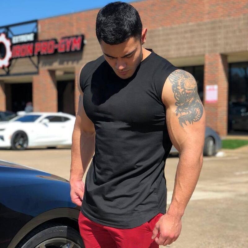 Averon Men's Workout T-Shirts 2-Pack - Bodybuilding Gym Athletic Tops With 4-Way Stretch Fabric