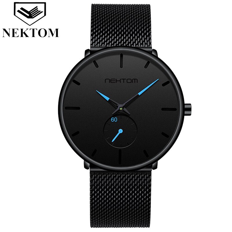 Nektom Heren Horloge 30M Waterdichte Quartz Horloge Mode Horloge: Coffee