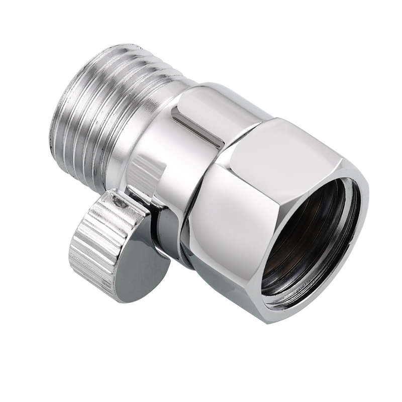 Ciencia G1/2 Shower Head Shut Off Valve Brass Water Control Valve with Short Switch for Fixed Handheld Shower Head Sprayer: Burgundy