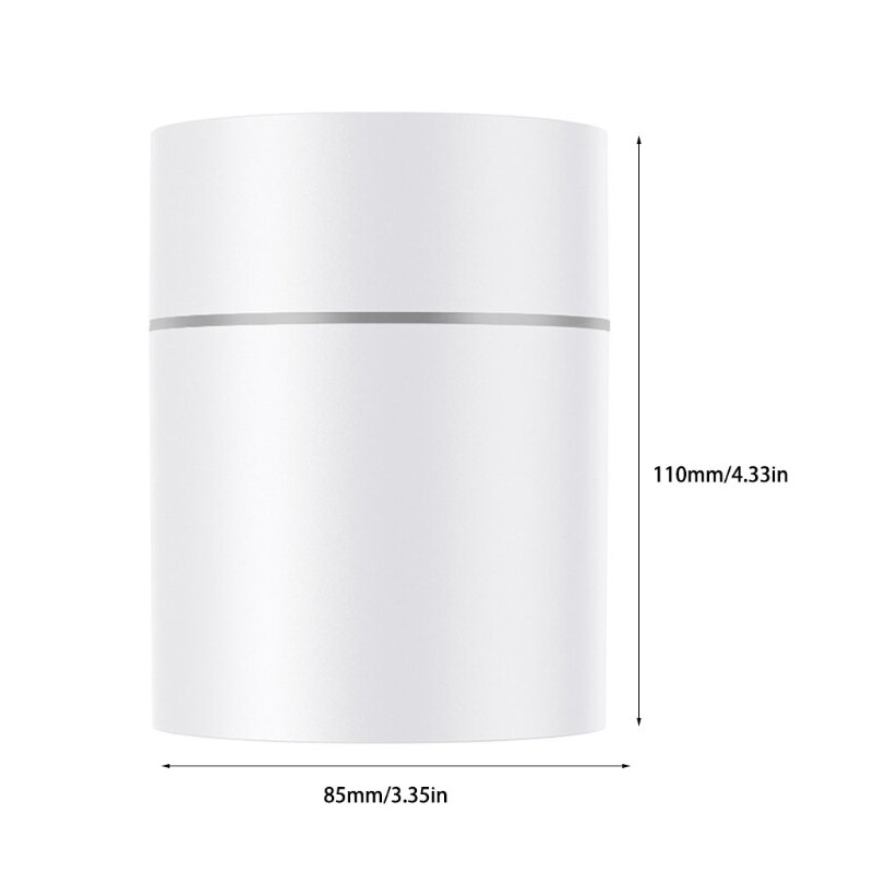 300ml Mini USB Air Humidifier with LED Breathing Light Nano Mist Diffuser