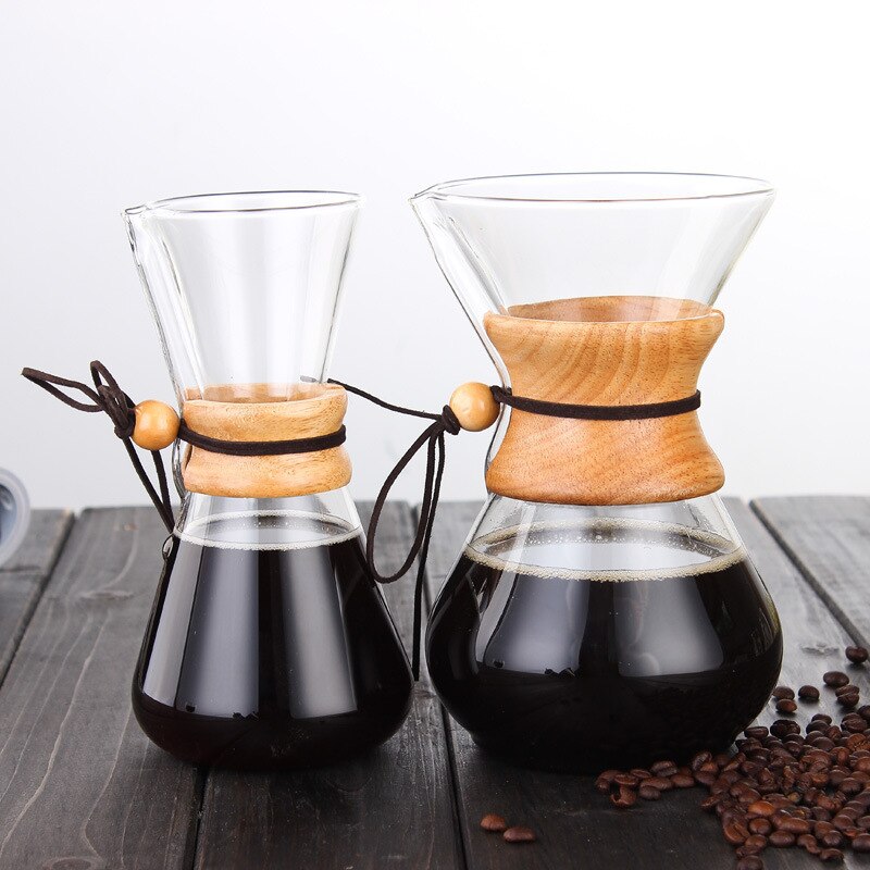 600/800mm Hittebestendig Glas Koffie Pot Koffie Brouwer Cups Geteld Koffiezetapparaat Percolator
