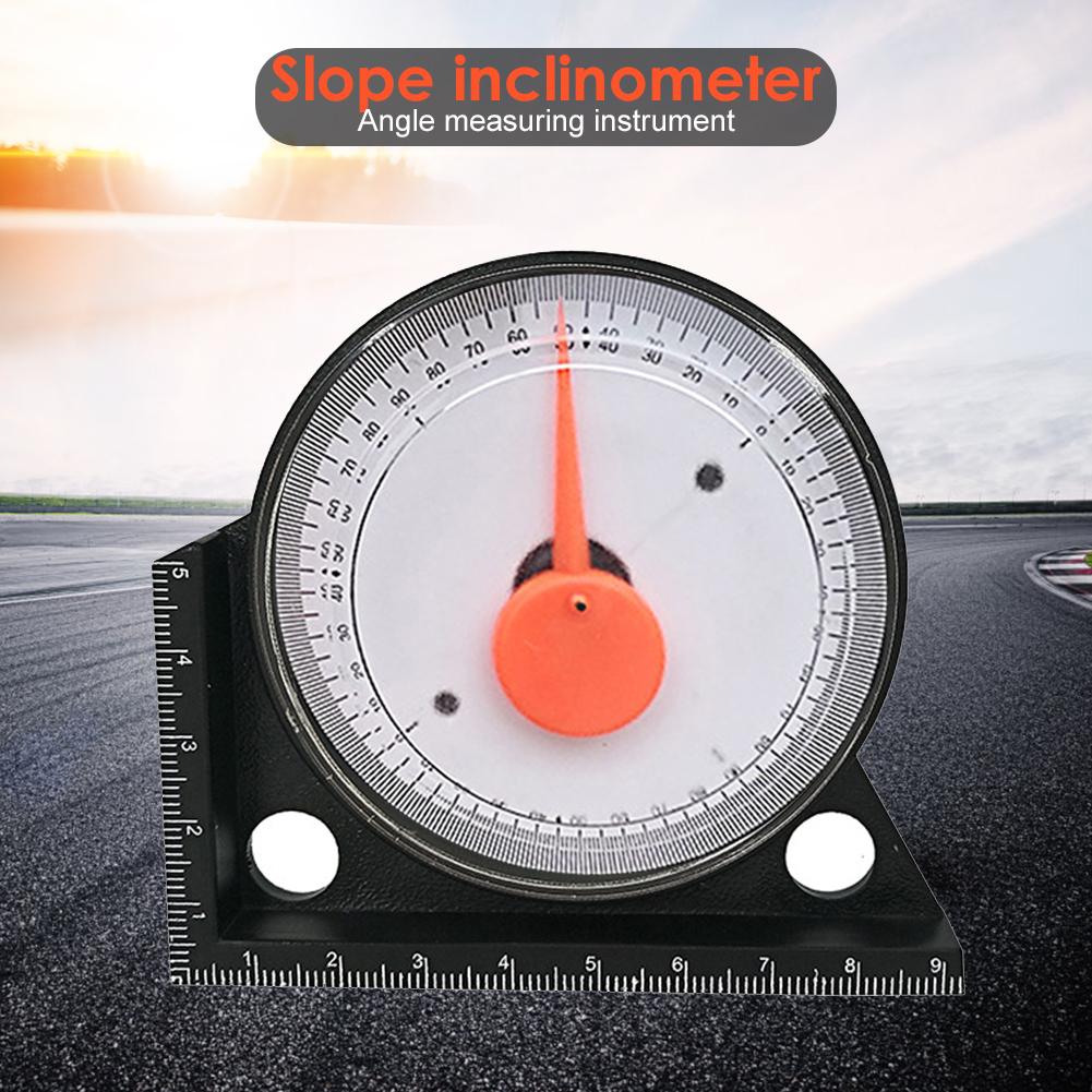 Durable Slope Inclinometer Delicate Texture Wood Tile Brickwork Horizontal Angle Gauge Pointer Inclinometer w/Magnetic Base