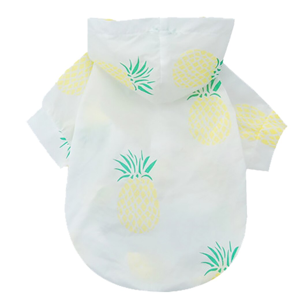 Hond Zon Overhemd Cartoon Fruit Afdrukken Siamese Zon Licht Jas Zomer Hond Kleding Zon Beschermen Kleding Voor Honden Puppy: YELLOW / S