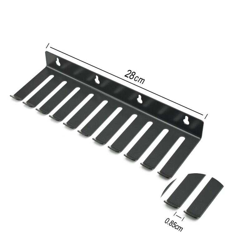 Ziboo ZB-H11 Test Lead Houder Voor Draden Tot. 320In Diameter,10 Slots Voor Holding Meerdere Kabels En Draden.: Black