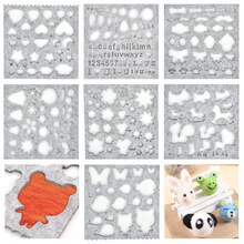 7pcs Wool Felt Mold Needle Felting Molds DIY Craft Stencil Applique Mold Embroidery Sewing Accessories Felt Starter Kit Pattern