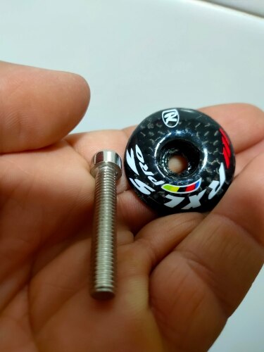 Rxl sl karbonfiber sykkelstamme headset topphette karbon gaffel toppkapper stamme dekke sykkel deler 5g med skrue 3k glans