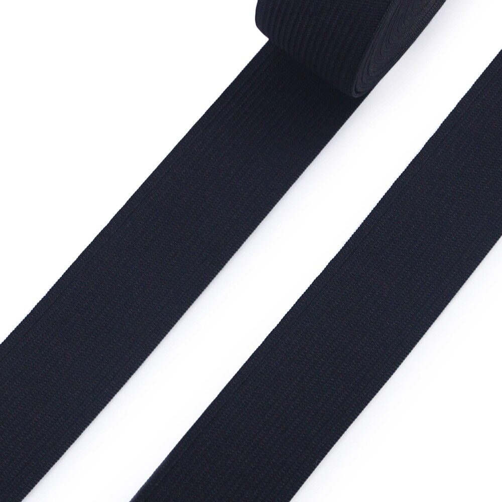 8 hilo negro blanco banda elástica plana cinta de goma para coser ropa pantalones accesorios cinturón elástico cinta ropa DIY: Latón envejecido / 25 mm / 1,5 m