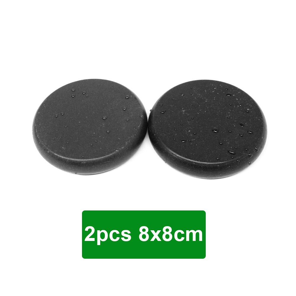 Tontin stein massasje sett lindre understreke ryggsmerter helsevesen akupressur lava basalt steiner til helsetjenester spa stein: 2 stk 8 x 8cm