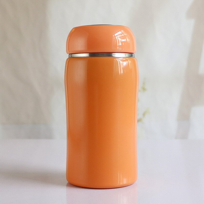 250ml/350ml kolorowe kubki termiczne dla dzieci ze stali nierdzewnej, termosy próżniowe, termosy damskie ze stali nierdzewnej, izolowane kubki termiczne: 250ml / Żółty