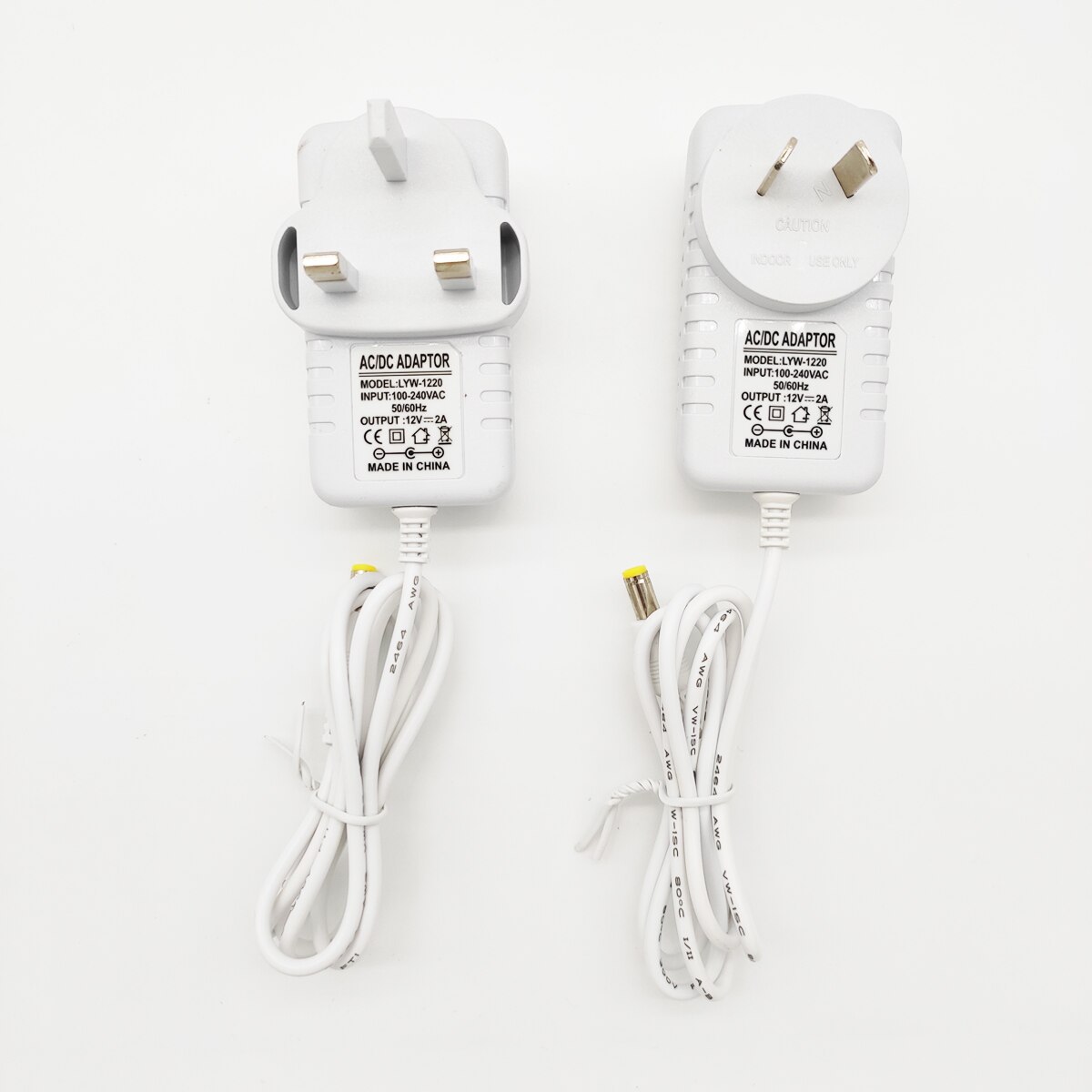 Adaptateur d'alimentation électrique blanc ue/UK/US/AU 1A 2A 3A transformateur chargeur pour 220V AC à 12v DC pilote LED en plastique pour bande lumineuse LED