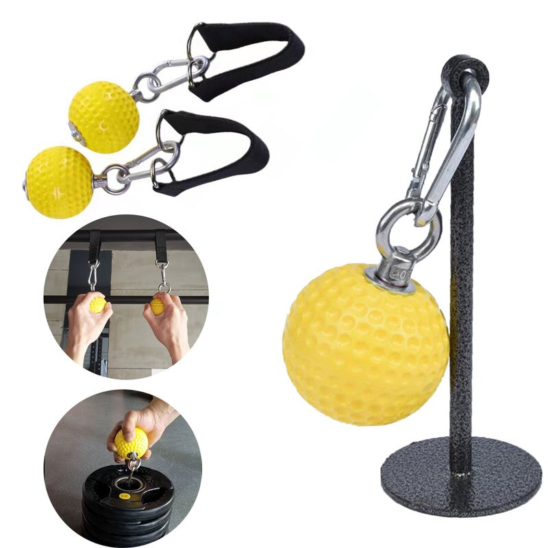 Pull-Up Ball with Heavy Duty Strap Non-Slip Hand Exercise Cannonball Grip for Hand Strength Climbing Arm Muscle Training Power
