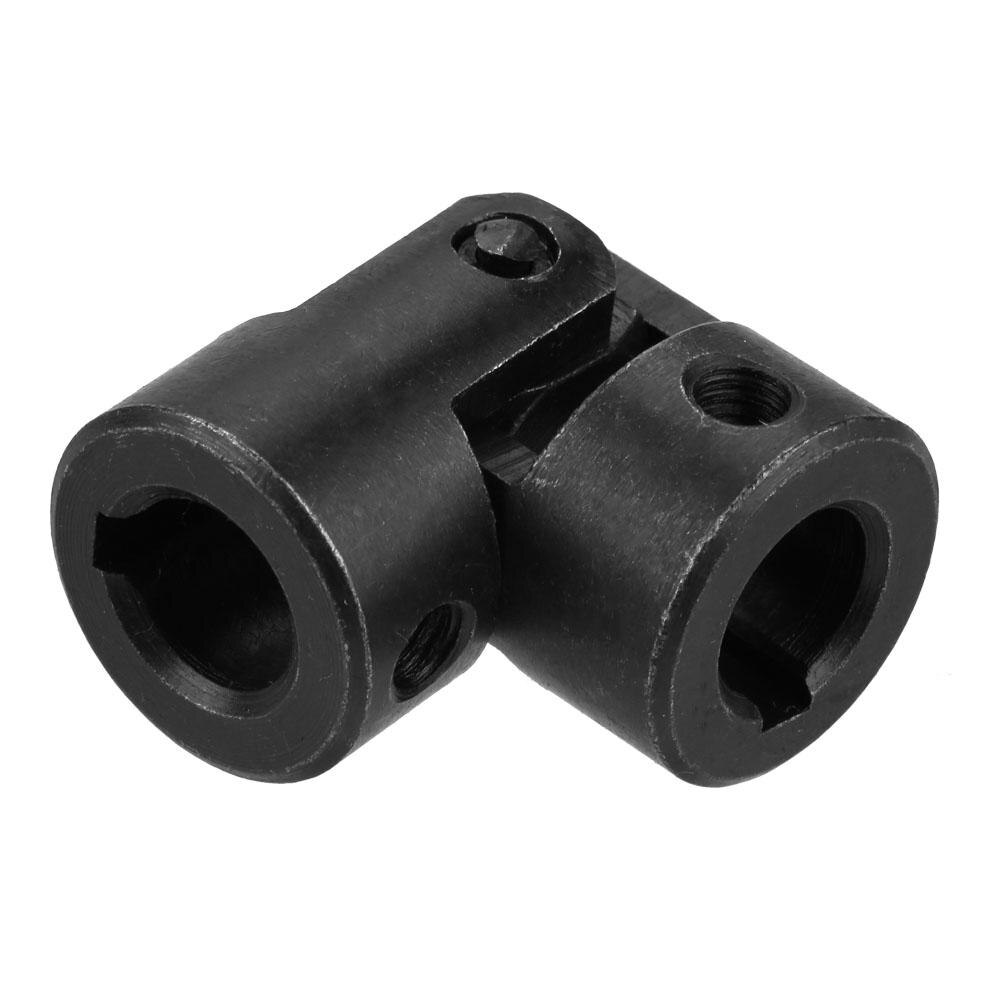 Universalledd akselkobling motorkobling gjør-det-selv-styring universalledd m/ kilesporakselledd u-ledd 12 x 24 x 51mm svart