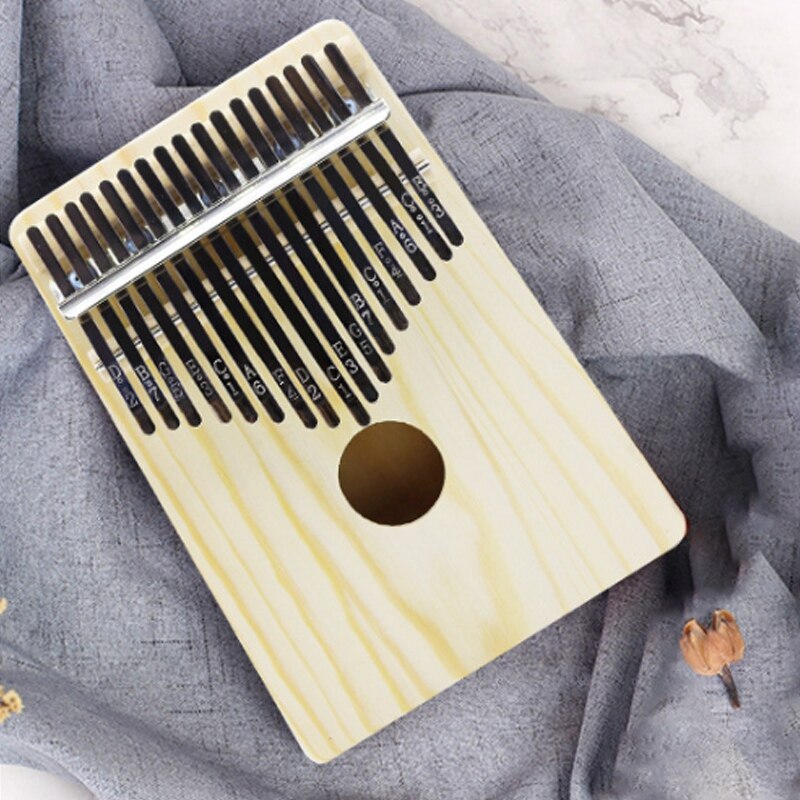 17 Key Kalimba Solid Thumb Finger Piano Kalimba Play with Guitar