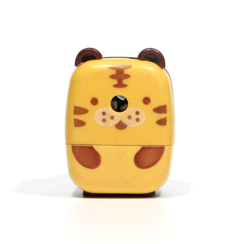 Sacapuntas de animales de dibujos animados Kawaii, papelería, para niños, bonito Panda, Tigre, cortador de lápices, herramienta, suministros de oficina y escuela: tiger