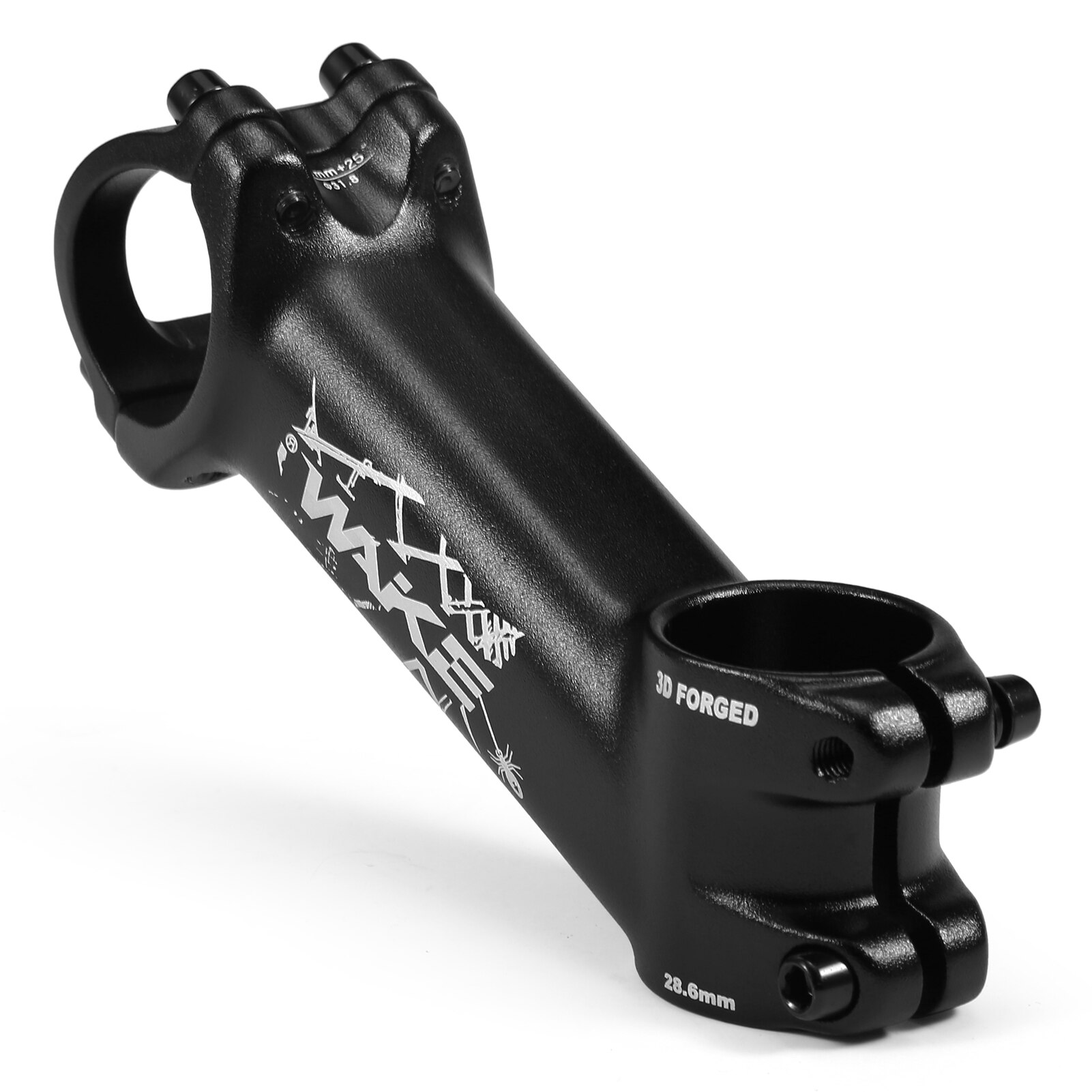 WAKE-vástago de bicicleta de montaña ultraligero, potencia de 25 grados, 31,8mm, 70/80/90/100/110mm, piezas de aluminio para bicicleta de carretera