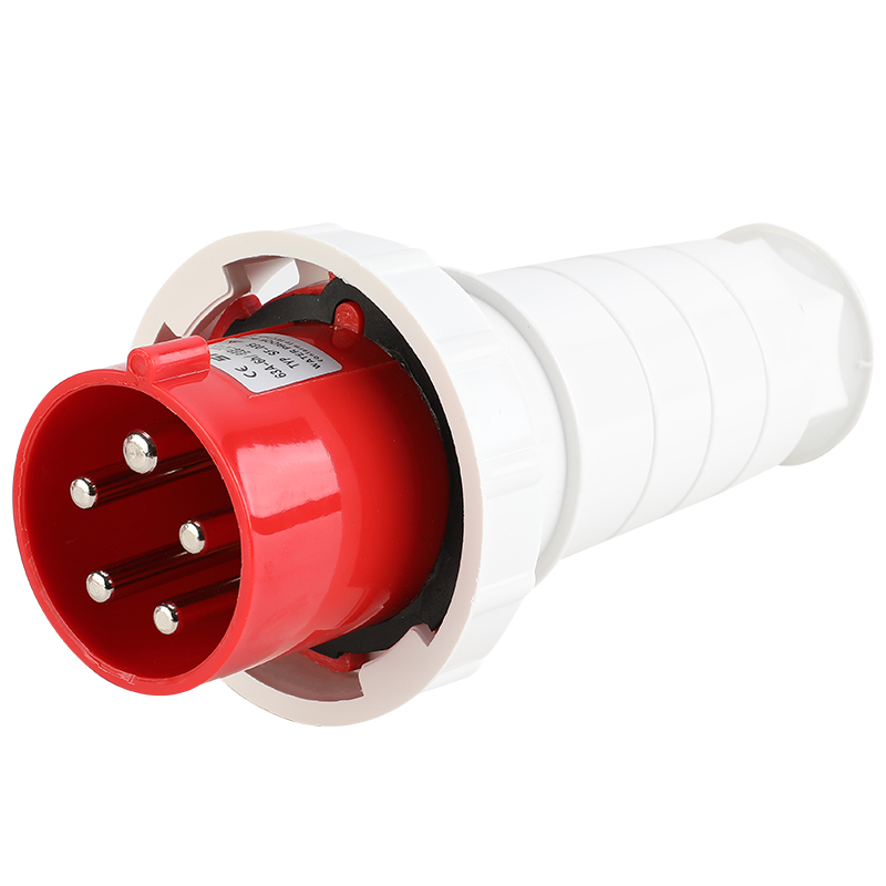 Waterproof Industrial Plug3 Pole 4 Pole 5 Pin dustproof socket IP67 Male and Female 63a 125a Mounted industrial socket 380V 415V