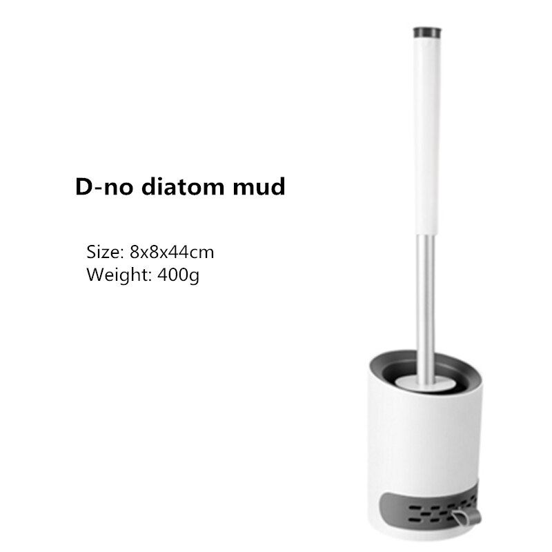 Siliconen Wc Borstel Voor Wc Accessoires Lensbare Toiletborstel Muur Gemonteerde Cleaning Tools Home Badkamer Accessoires Sets: D-no diatom mud