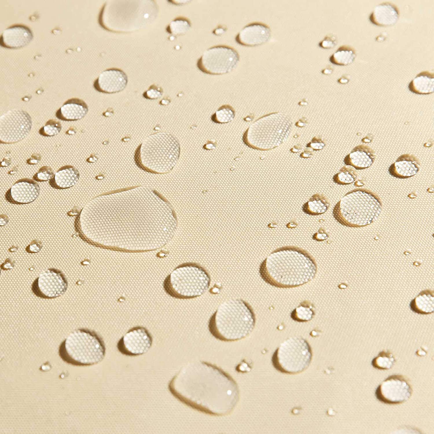 Beige Quadratische Wasserdichte Sonne Sonnensegel Markise Bildschirm, 95% UV Blockade UV & Wasserdicht, für Terrasse Garten Carport