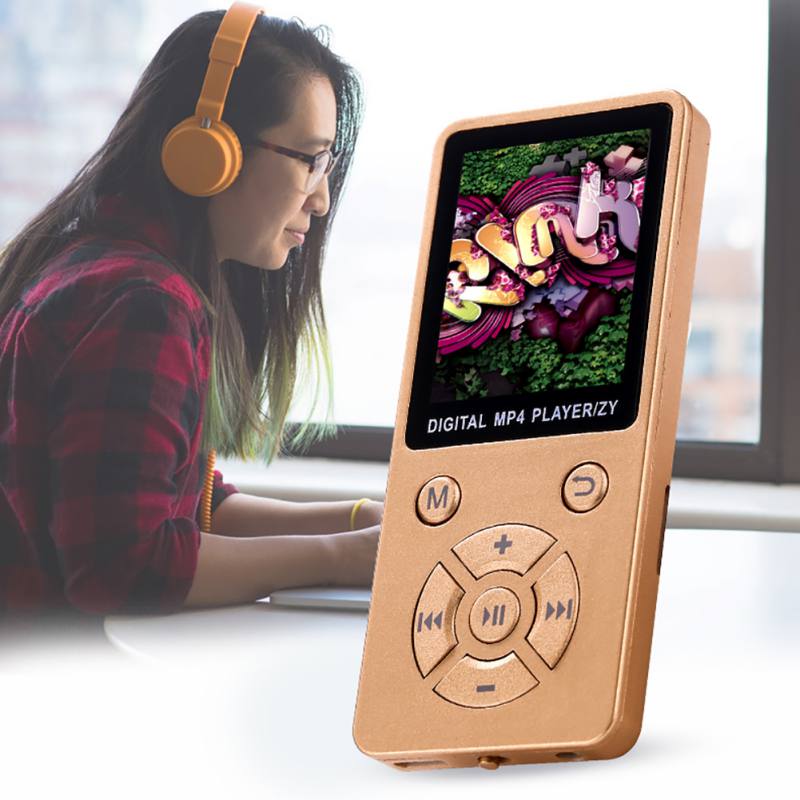 Video Player USB Clip LCD Screen MP4 Media Player Support 32G TF Card Ultra thin Lossless Sound 1.8" Mp4 Player with FM E-book