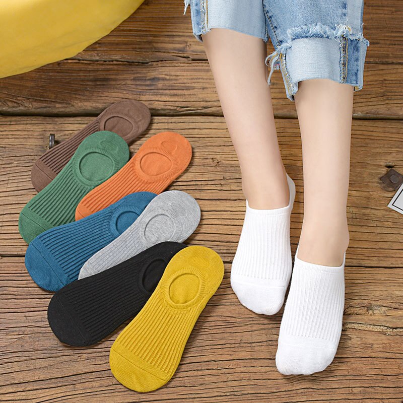 Invisible Short Woman Sweat summer comfortable cotton bamboo girl women's boat socks ankle low female invisible Cotton 1 pairs