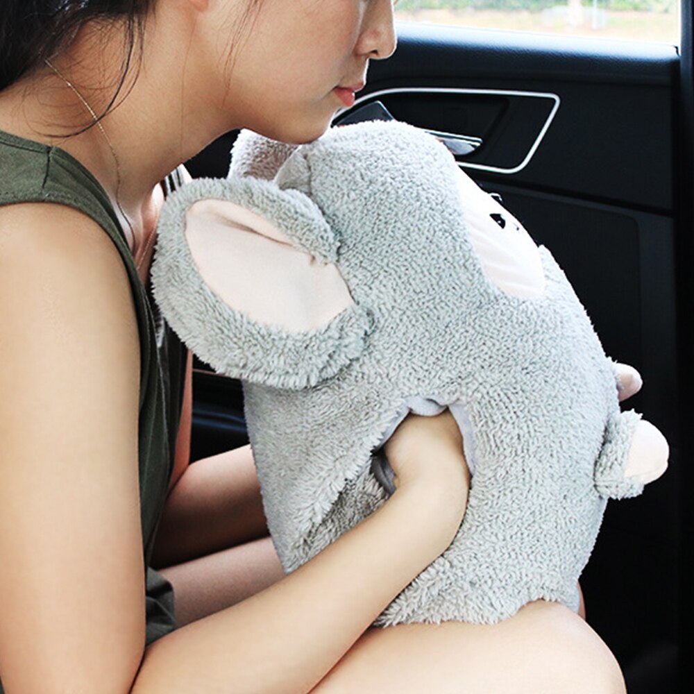 Coussin de souris de dessin animé Auto 3 en 1 | Mignon tapis de climatisation de voiture, coussin d'oreiller à main , couverture pour appui-tête de voiture