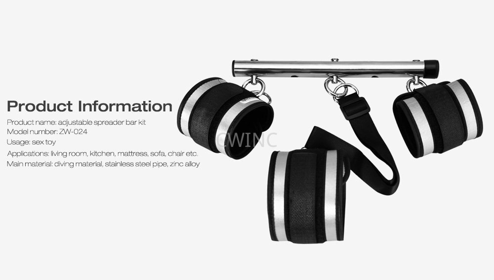 Positie Terughoudendheid Dij Spreader Bar Kit met Manchetten
