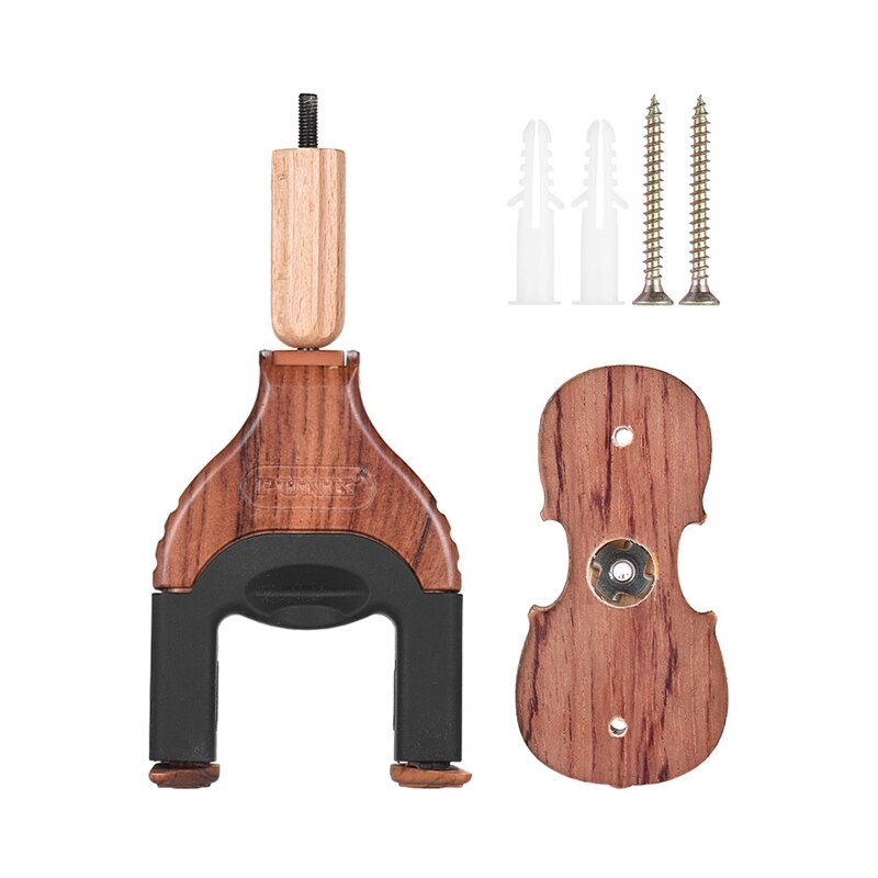 Support Mural Pour Violon Palisander - Crochet, Accroche Violon Ou Alto - Neuf