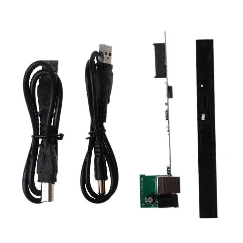 12.7 MM USB 2.0 Externe DVD/CD-ROM Case voor Notebook Computer Laptop Desktop PC Optische Schijf SATA naar SATA Externe DVD Enc