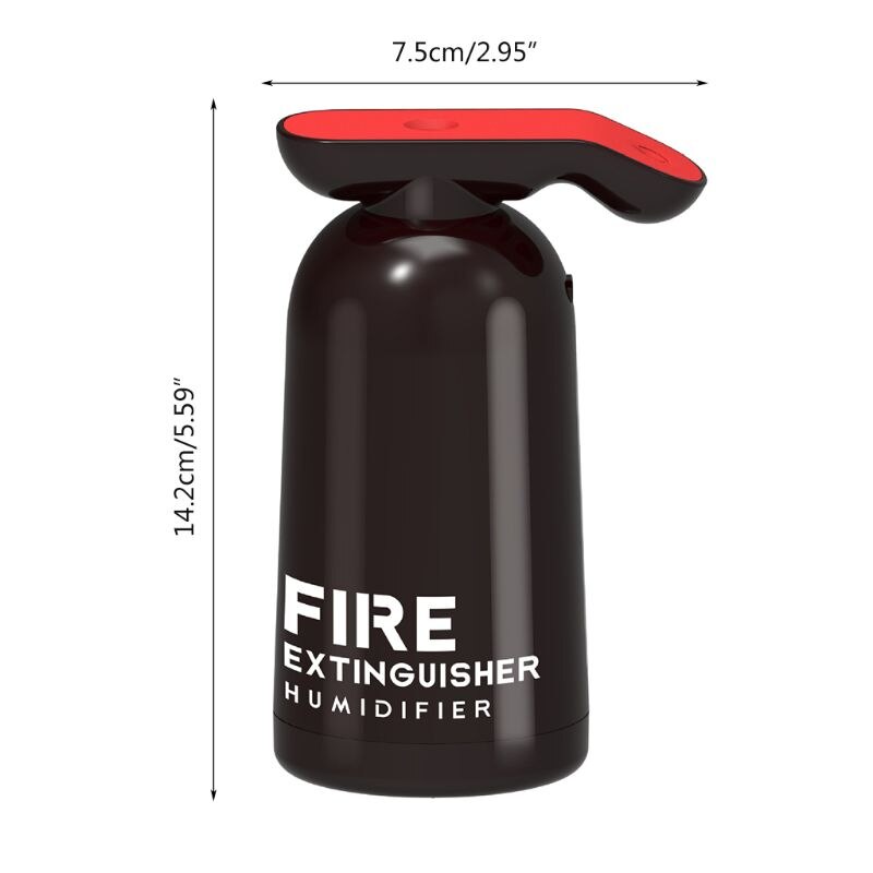 Fire Extinguisher Shape Car Air Humidifier USB Mist Maker Fogger Ultrasonic Cool Water Aroma Diffuser for Home