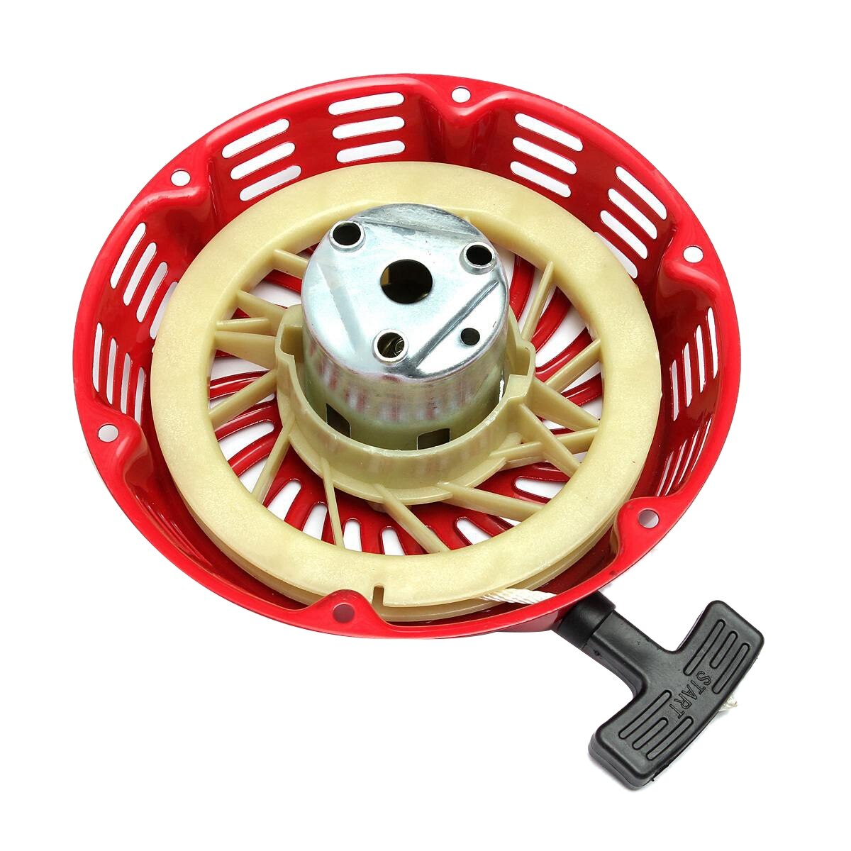 Pull Starter Recoil With Flange Cup Set For Honda Gx340 11Hp &amp; Gx390 13Hp Lawn Mower Generator Engine Starter Rope