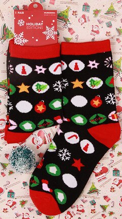 2020 novos Chegada das Mulheres Meias Curtas Bonito Elk e Papai Noel Socks Meias de Algodão Crew Socks Para As Mulheres Natal meias: 014