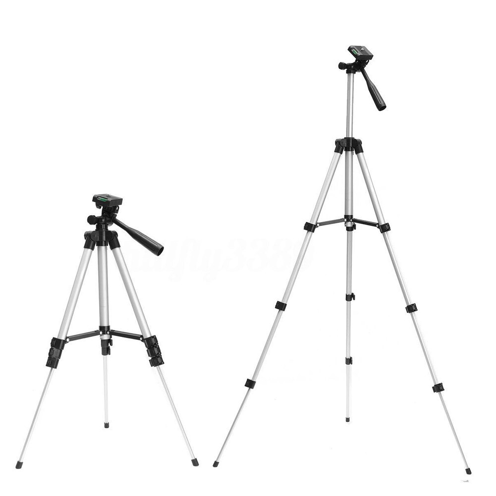 360 Horizontal Telescopic Camera Tripod Stand Ultra-portable Aluminun Adjustable Holder Phone Tripod Stand Mount 100cm