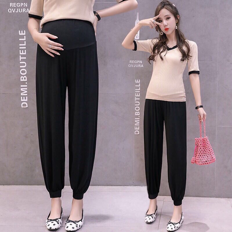 Pantalones deportivos para premamá, pantalón informal con cintura elástica para el vientre, ropa para embarazadas,