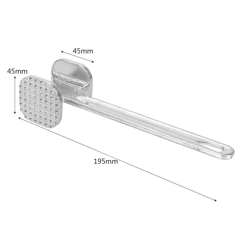 Klop Dubbelzijdige Hamer Steak Tenderizer Koken Gereedschap Vleesvermalsers Aluminiumlegering Vlees Ponders Dubbelzijdig