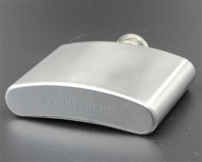 4oz Stainless Steel Pocket Flask Russian Hip Flask Male Small Portable Mini Shot Bottles Whiskey Jug Small For Man