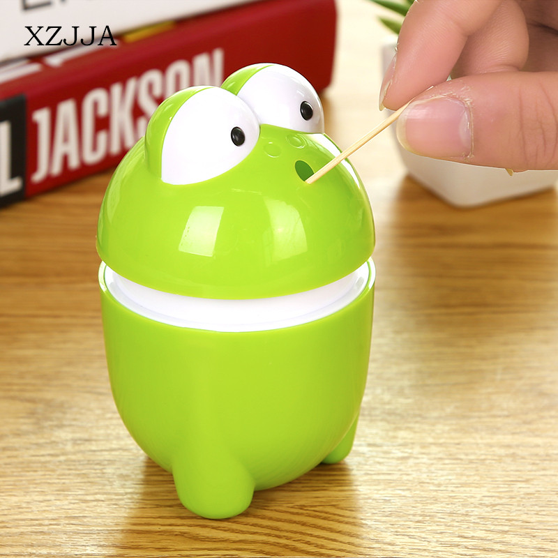 XZJJA 1 pcs Plastic Automatische Tandenstoker Houder Tandenstoker Box Dispenser Emmer Thuis Bar Tafel Accessoires