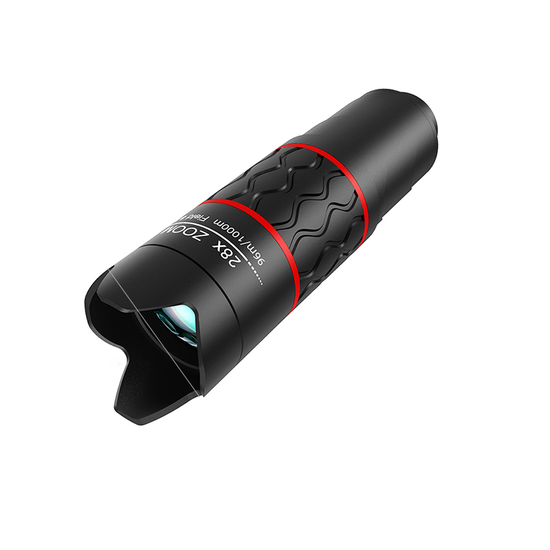 Mobile Phone Telephoto Camera Lens Universal 28X External Zoom Perfect for Concert Far Away Photography: black
