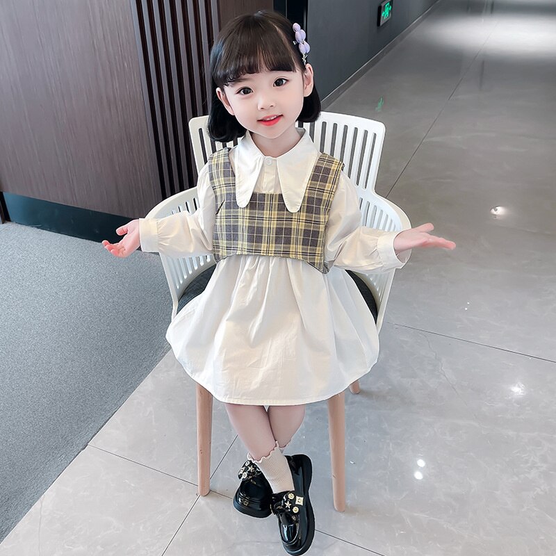 Meisjes Baby Jas Blouse Jasje Uitloper 2022 Plaid – Grandado