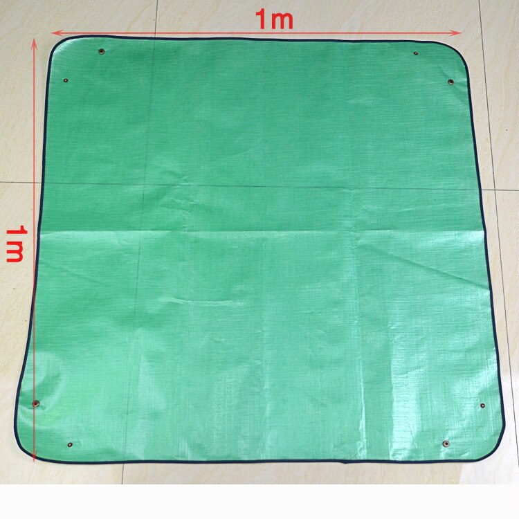 1 x 1 meter plantverdikkingsmat herbruikbare waterdichte bak landkussen vierkante tuinmix grondsluitmat bloempot: Groen 100 cmx 100cm