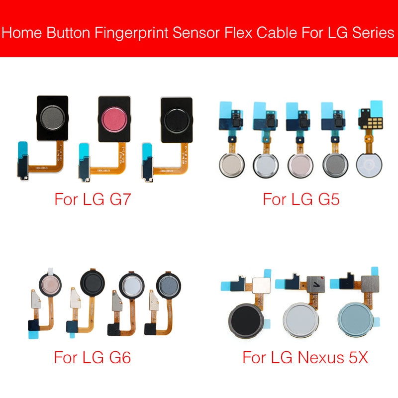 Heimat Taste Fingerabdruck Sensor biegen Kabel Für LG G5 G6 G7 ThinQ G710 Nexus 5X Finger Leser berühren Sensor biegen Band Ersatzteile