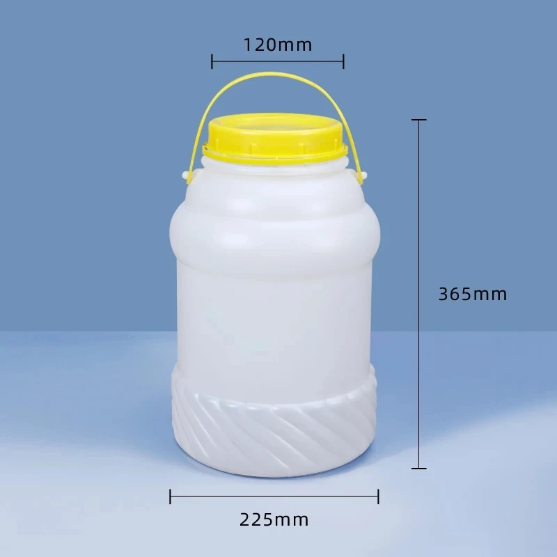 Cubo de plástico vacío de 4L, 5L, 10L, con protector interior a prueba de fugas, contenedor de almacenamiento doméstico de grado alimenticio, , 1 Uds.: 10L-B