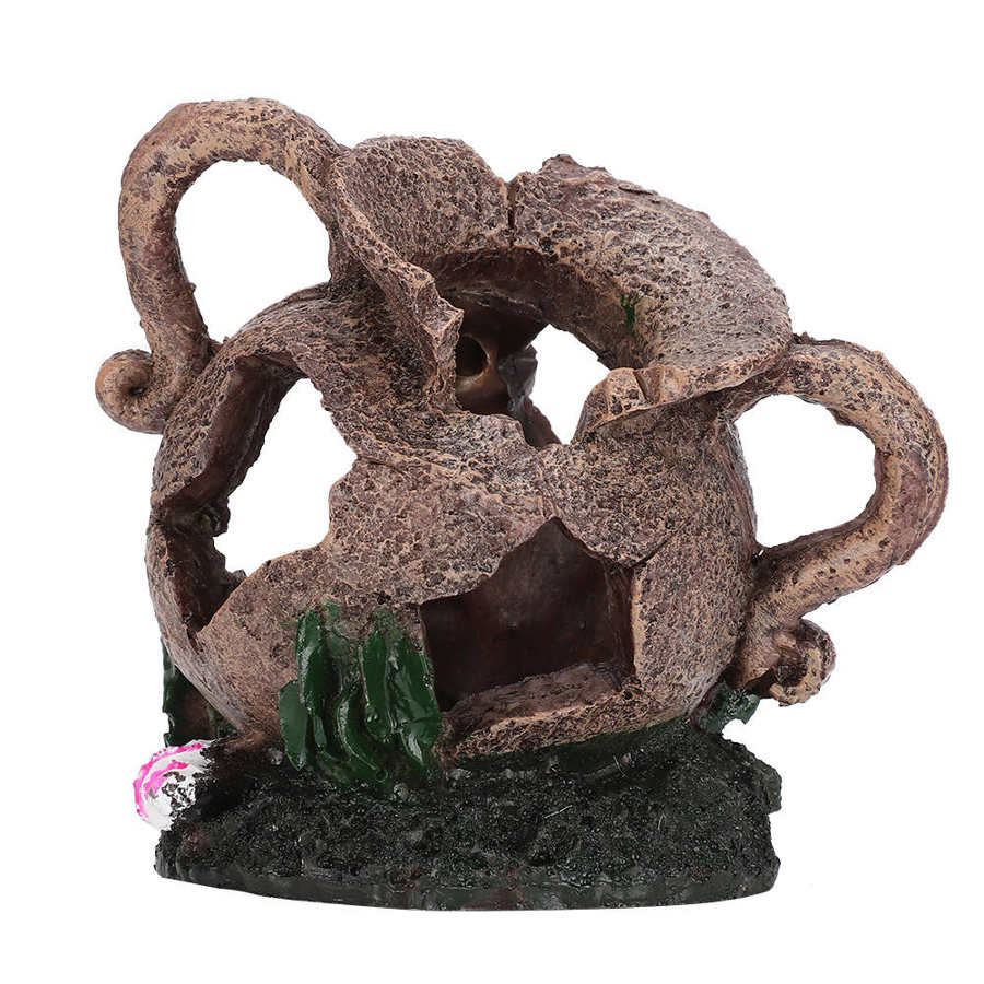 Aquarium hars decoratie aquarium rotstuin bergzicht rots grot stenen boom aquarium ornament decoratie aquarium benodigdheden: F