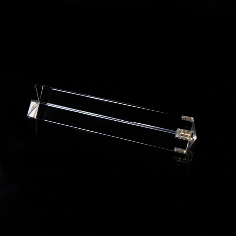 30X130Mm Crystal Glass Prism Without Stand Rainbow Triangular for Teaching Light Spectrum Physics and Photography