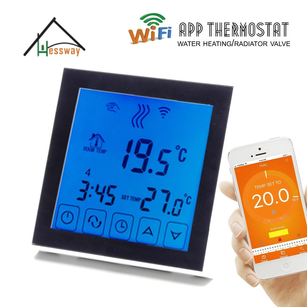 Eu installasjon wifi styrt termostat oppvarming wifi termoregulator til varmt gulv