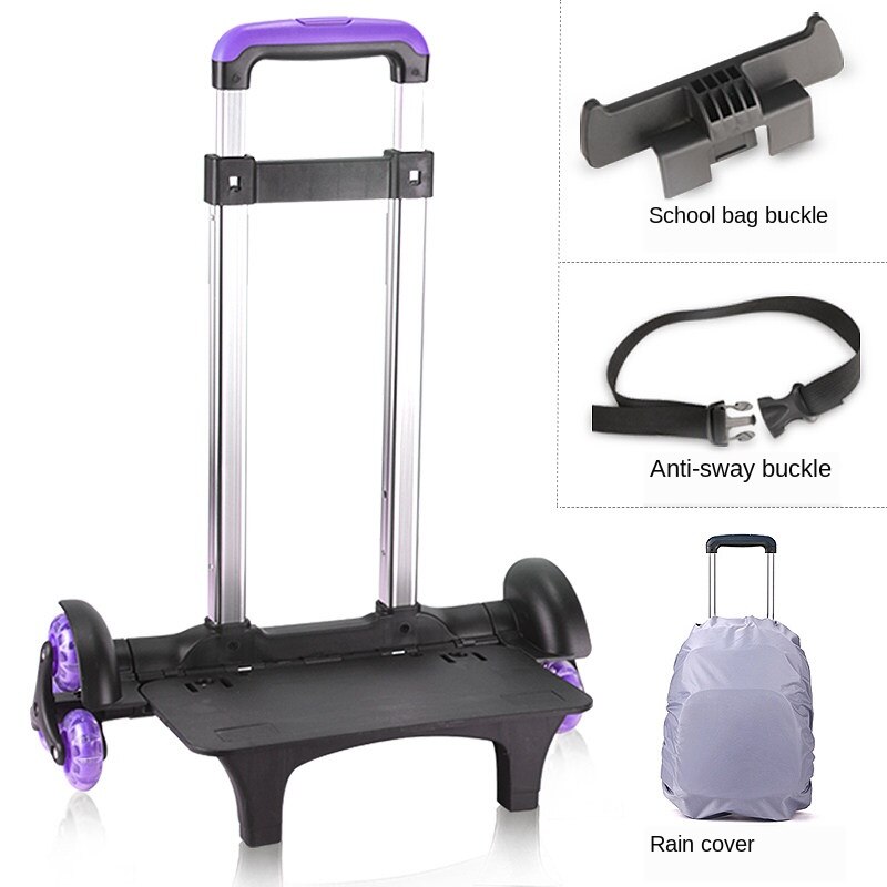 B-life draagbare opvouwbare handkar voor schooltas opvouwbare trolley rugzak lichtgewicht en compacte bagagekar: P 4