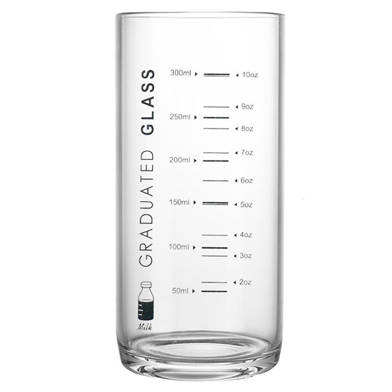 11.16oz varmebestandigt drikkeglas multi-use vandglas highball-glas med måleudstyr: 1