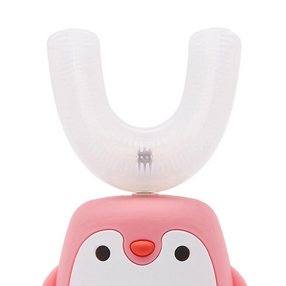 U-Shaped Toothbrush For Children/Teeth Toothbrush Cartoon Shape Waterproof Food Grade Material Kids Cute Electric Toothbrush