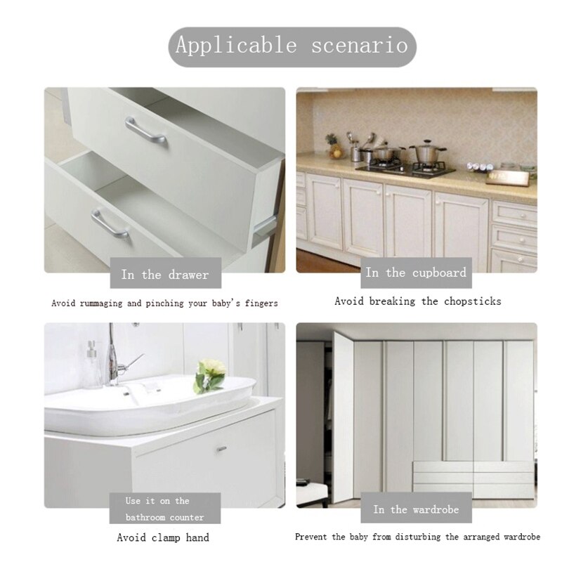 12 Sloten + 2 Sleutels Baby Veiligheid Kabinet Sloten Kind Proof Kabinet Sloten Zijn Eenvoudig Te Installeren Geen Boor Gereedschap of Schroeven