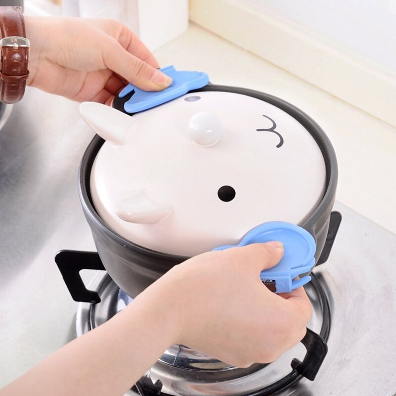 1 Pcs Butterfly Shaped Silicone Anti Scald Devices Butterfly Microwave Oven Mitts Anti Scald Clip Device Kitchen Tools
